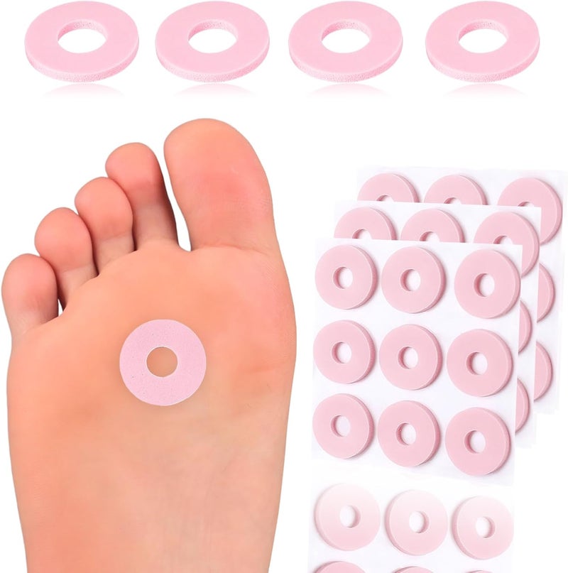 Decproch Corn Pads, Round Corn Cushions, Foam Padding with Self-Stick Adhesive, Callus Cushions for Toes, Feet and Heel, Pain Relief from Calluses, Corns, Blisters (45 Count) - Image 1